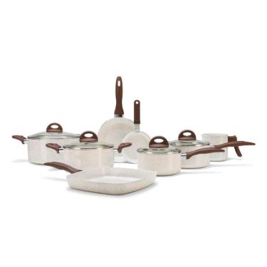 Imagem de Conjunto Panelas 6 Peças Ceramic Life Smart Plus Vanilla Brinox