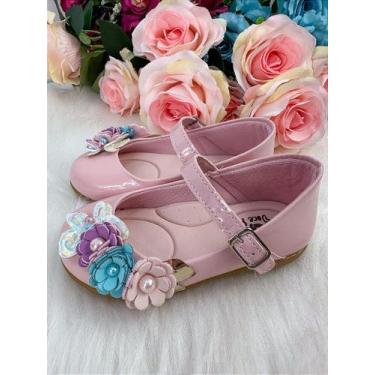 Imagem de Sapatilha Doce Pe Juju Jardim Encantado Rosa - Conforto e Estilo para 