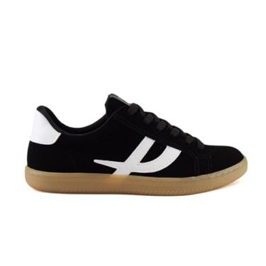 Imagem de Tênis Via Marte Feminino Confortável Casual Original 129-002 (Preto/Branco, BR, Adulto, Numérico, 38)