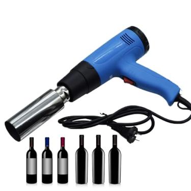 Imagem de Pistola TermoencolhíVel Para Garrafas De Vinho,Soprador De Ar Quente De 1600 W,Temperatura AjustáVel,Para Embalagem De Tampas De Garrafas De Vinho Em Pvc,Pp,Pof,VedaçãO Eficiente