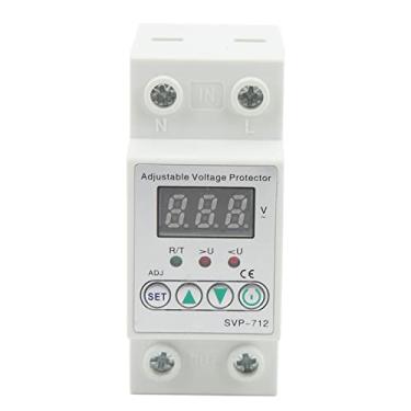 Imagem de Protetor de Sobretensão Ajustável Dispositivo de Proteção de 220V Volt Display Digital Redefinição Automática de Atraso Tamanho Compacto e Leve Consulta de Falhas e Funções de