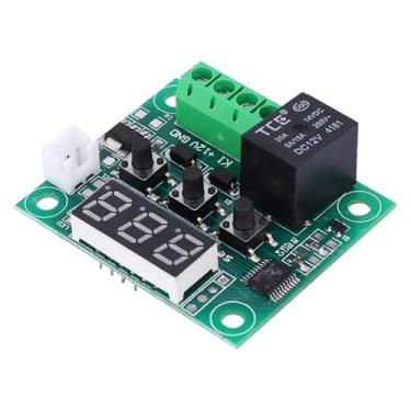 Imagem de 2 peças de sensor de temperatura CC 12V, -50~110°C LED W1209 controlador de termostato digital com sonda de sensor