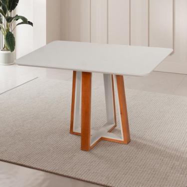 Imagem de Mesa Sala de Jantar 4 Lugares Madeira Maciça Viena Espresso Móveis