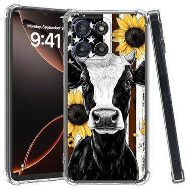 Imagem de Capa transparente para Motorola Moto G Stylus 5G 2025 de 6,7 polegadas, fina, transparente, antiamarelamento, antiderrapante, à prova de choque, proteção de grau militar para Moto G Stylus 5G 2025