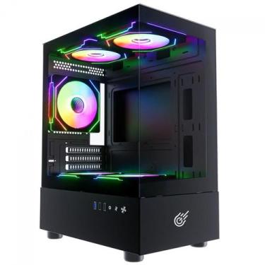 Imagem de Gabinete Gamer Pure Power Aura, Mid Tower, Vidro Temperado, MATX, Sem 