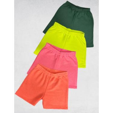 Imagem de Kit 3 Bermuda Moletinho Menino e Menina Sortido - Brilha Kids, 4