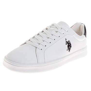 Imagem de U.S. Polo Assn. Tênis social semi formal masculino casual, Branco, 42