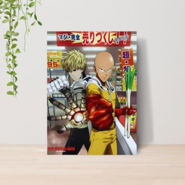 Imagem de Genérico, Quadro One Punch Saitama Anime A4 | Placa MDF 04