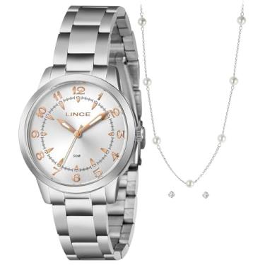 Imagem de RELOGIO FEMININO PRATA LINCE ANALOGICO LRMM065L38 K0KA KIT
