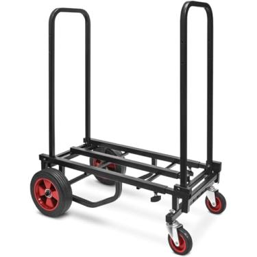 Imagem de Carrinho de Equipamento Profissional Ajustável – Compacto 8 em 1 Multi-Carrinho Dobrável, Caminhão Mão/Carrinho de Boneca/Plataforma, Estende-se até 27,52" a 44,25"
