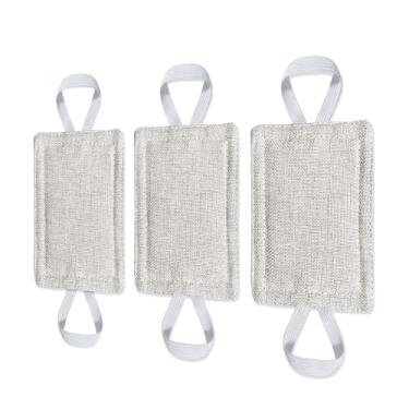 Imagem de Aqur2020 3 Pces Porta Bater Rolha, Redução de Ruído Doorstops Bloqueador de Ruído da Porta Acolchoado Trava Capa Com Tiras Elásticas para a Segurança da Criança (10x8cm)