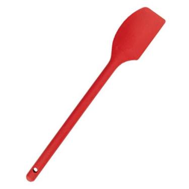 Imagem de Espátula Pão Duro Grande Longa Cabo Longo Silicone Resistente Colorida