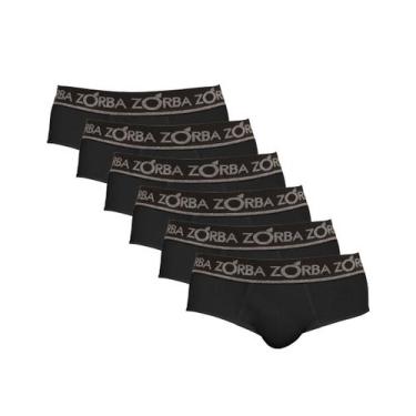 Imagem de Kit 6 Cuecas Zorba Slip Comfort 674 Preto - P, Preto, P