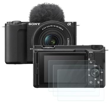 Imagem de Futanwei Película protetora de tela Sony ZV-E10 II [pacote com 3] película de vidro temperado HD [antiimpressões digitais] [antiarranhões] [sem bolhas] [compatível com capas] compatível com câmera sem