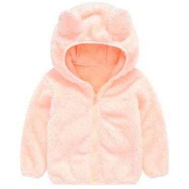 Imagem de Jaqueta Infantil Menina Urso Inverno Fleece Plush Inverno - anjo da ma