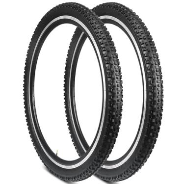 Imagem de GRELiving Pacote com 2 pneus de bicicleta de 26/27,5/29 x 2,1 polegadas para mountain bike/bicicleta urbana/bicicleta de estrada (29 x 2,1)