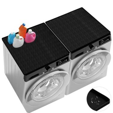 Imagem de Yawfold Capas de lavadora e secadora para a parte superior, 68,5 cm x 68,5 cm tapete protetor superior de lavadora e secadora, antiderrapante, resistente, capa protetora de máquina de lavar, carga