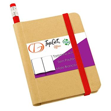 Imagem de Mini Caderneta 7x11cm 70 Folhas Sem Pauta Eco Begônia TopGet (Vermelho)