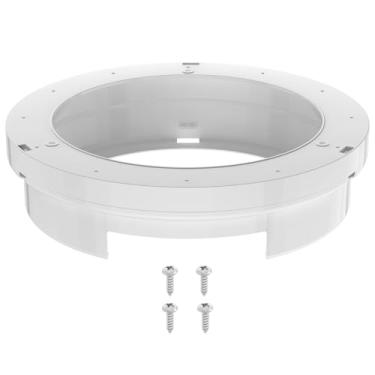 Imagem de Dispensador de prato de papel de plástico de 23 cm, colocado dentro do reboque/trailer/armário de cozinha (prateleira inferior), serve para espaços compactos - branco (57001)