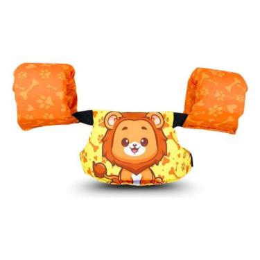 Imagem de Boia Colete Infantil - Leão Laranja - Lançamento 2025 - NoBrand