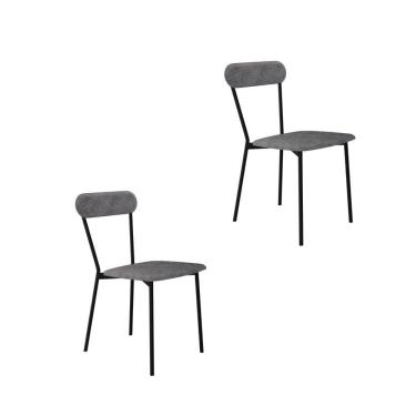 Imagem de Cadeira Vintage Emília Fixa C-4 Pes 450 X 505 X 810 Mm C-2 Un.cy.nevoa Prata Névoa Prata City