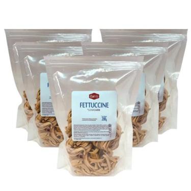 Imagem de Kit Macarrão Fettuccine Eat Low Carb 5 unidades de 200g