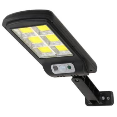 Imagem de Luminária Solar LED para Parede com Sensor de Presença, Refletor Externo à Prova D'água, Iluminação Automática, Alimentação Solar