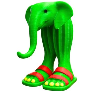 Imagem de PYBHMYTR Decoração Tralalero Tralala, estatuetas de tubarão meme, tubarão italiano criativo 3D Brainrot em tênis, estatueta colecionável presentes para fãs (verde)