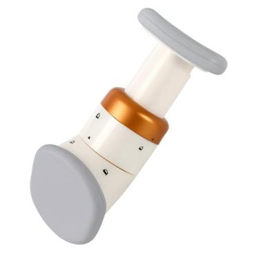 Imagem de Massageador Facial Elétrico para Pescoço e Papada, Aparelho de Microrrentes para Redução, Cor Branca e Dourada