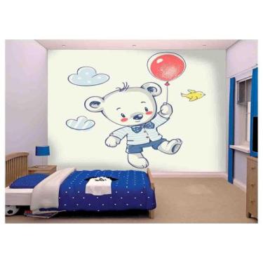 Imagem de Papel De Parede Infantil Ursinho Quarto Bebê  Azs117 - Você Decora