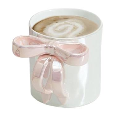 Imagem de Xícara de chá de cerâmica | Canecas de café estéticas seguras para lava-louças, utensílios portáteis para bebidas de cacau quente com leite e suco de laranja