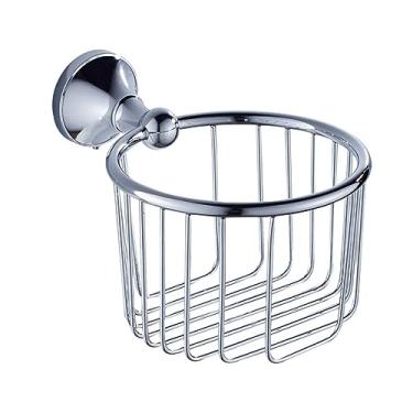 Imagem de Conjunto de ferragens de banheiro cromado latão cromado barra de toalha dupla prateleira de escova de vaso sanitário suporte de rolo de papel para conjunto de acessórios de banheiro, anel de toalha