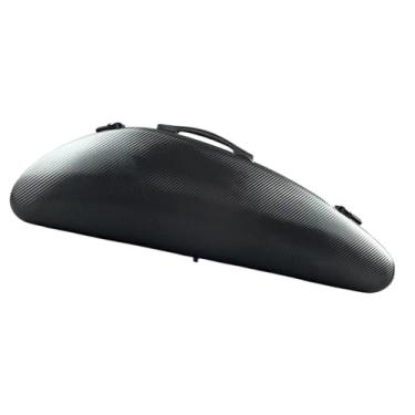 Imagem de Estojo De Violino Preto Elegante Em Fibra De Carbono Tamanho 4/4/modelo Camber Super Resistente Com Trava Numérica Estojo para instrumento de violino