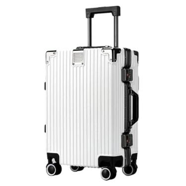 Imagem de Mala estilo e moderna, portátil, com rodízios duplos, haste de tração de vários níveis, silenciosa, não é fácil de arranhar, resistente a impactos, à prova d'água, bolsa portátil, viagem de negócios