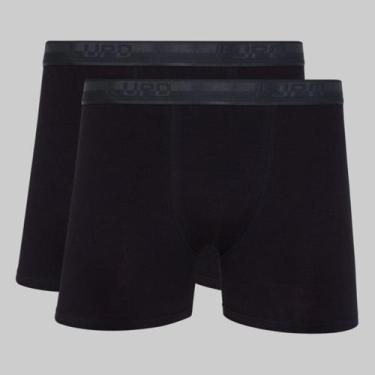 Imagem de Kit 2 Cuecas Lupo Boxer Algodão com Elastano 00784, Preto, GG