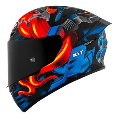 Imagem de Capacete Fechado KYT TT Course Magnet, Vermelho/Azul