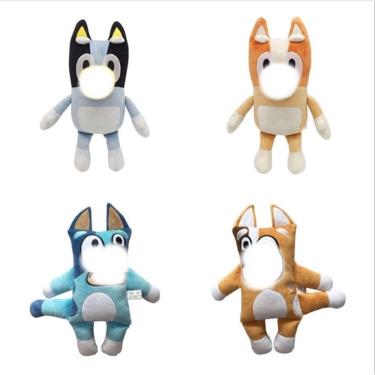 Imagem de Conjunto de bonecas de pelúcia, presente de aniversário de cães de bingo para meninas de 28 cm