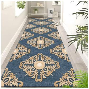 Imagem de SPXMQSS Passadeira de Carpete, Corredor Tapete Longo Corredor Tapete Corredor Antiderrapante Tapete de Cozinha Lavável para Corredor, Quarto, Sala de Estar, Cozinha B 60 x 700 cm