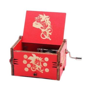 Imagem de Caixa De Música Dragon Ball Z Figura De Ação Brinquedo Antigo De Madei