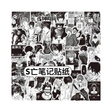 Imagem de Adesivos De Anime Death Note Preto E Branco 65PCS Para Decoração De Sc
