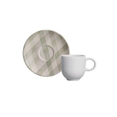 Imagem de Conjunto com 6 Xícaras de Café com Pires Coup Stoneware Christmas Card 97ml