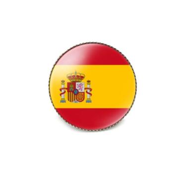 Imagem de EnigmaGlow Emblema de broche de pino único World Most Countries Estados Unidos América e outros países Cruz Amizade Emblema para homens e mulheres, 1 inch（25mm）Round, Metal, resina