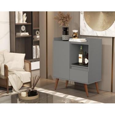 Imagem de Aparador Buffet Status Cantinho Do Café Com Duas Portas E Prateleiras 