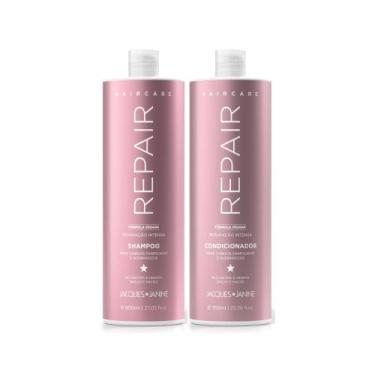 Imagem de Kit Jacques Janine Hair Care Repair Shampoo 800ml + Condicionador 750m