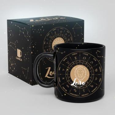 Imagem de Caneca de Porcelana Zodíaco Leão 330ml.