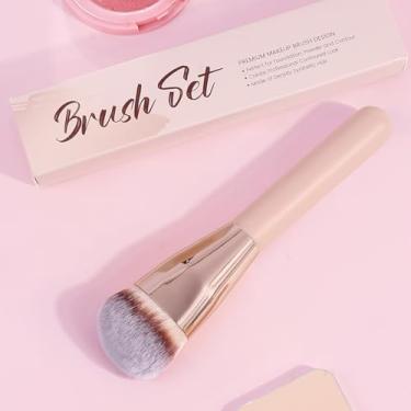 Imagem de 1 pincel ultrafino para base de espátula, adequado para aplicação de base líquida, creme e máscaras de lama (champanhe)