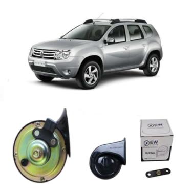 Imagem de BUZINA AUTOMOTIVA CARACOL COM PLUG 2 PINOS E CONECTOR PARA DUSTER 2011 > 2014 - TIGER AUTO