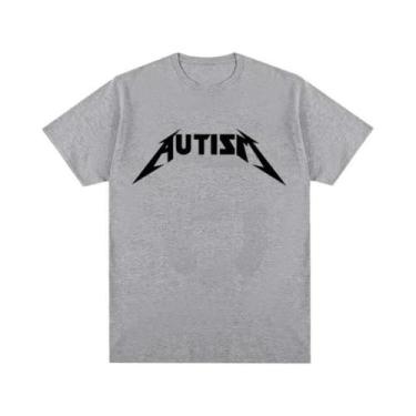 Imagem de Camiseta Unissex Oversized De Verão Com Estampa De Meme De Rock Metal 