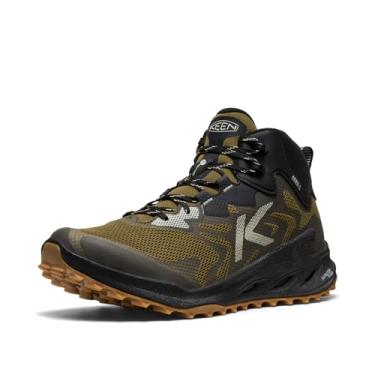 Imagem de KEEN Bota masculina Zionic Nxt de altura média impermeável para caminhada, Oliva/Preto, 42