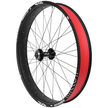 Imagem de BUCKLOS Roda de bicicleta de pneu gordo de 66 x 10 cm, aro de bicicleta de montanha, cubo de 135 mm, conjunto de rodas de liberação rápida, freio a disco de liga de alumínio, 36 raios de 14G para MTB